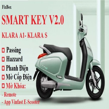 Combo FixBox Smart Key V2 + Phụ Kiện (Vinfast Klara A1- Klara S)